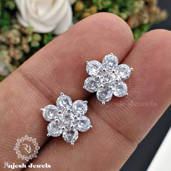 1/2 Carat T.W. Diamond Sterling Silver Illusion-Set 7-Stone Flower Cluster Stud  Earrings - Walmart.com